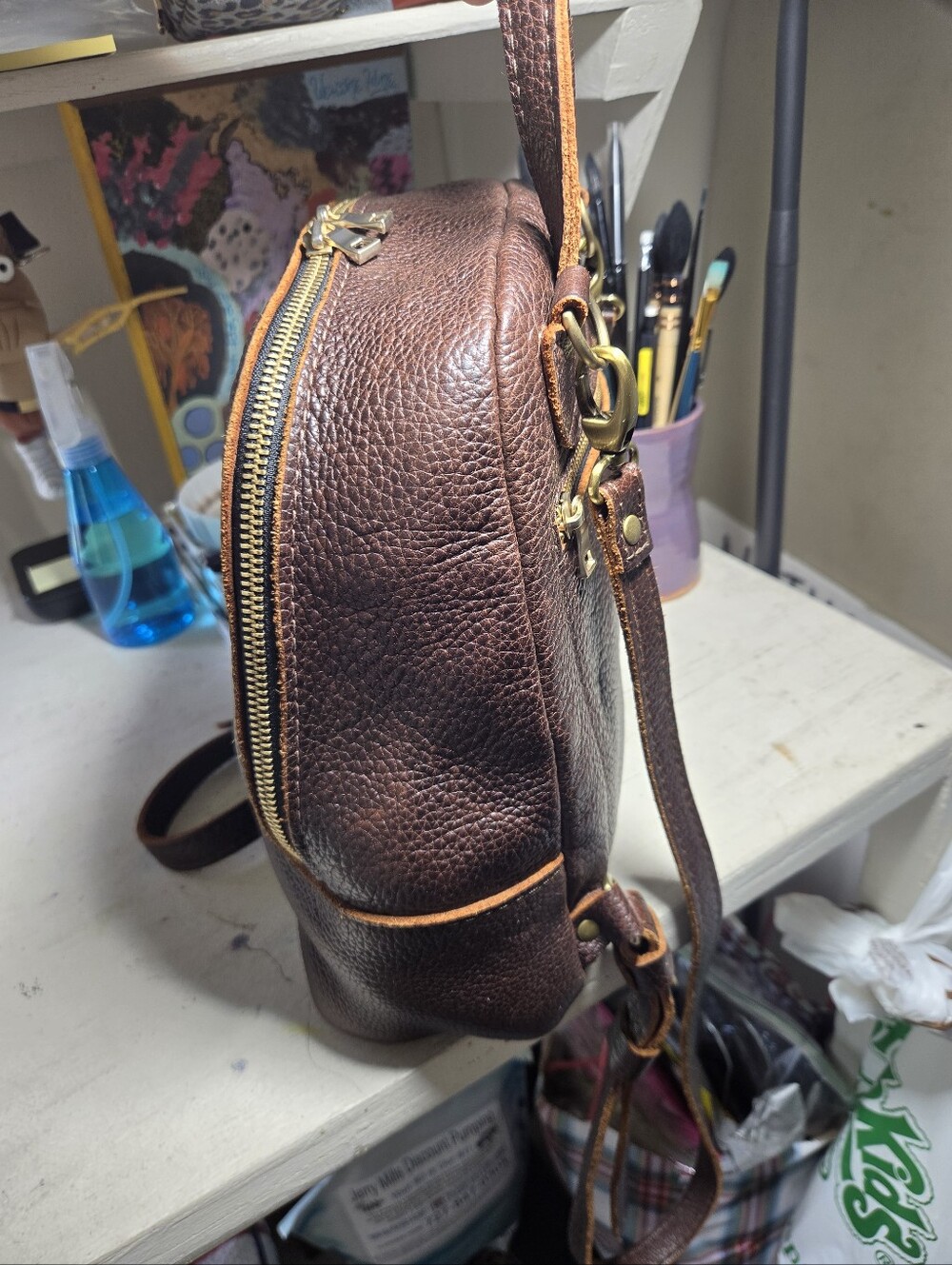 Portland Leather Rue Backpack and wallet - Picture 3 of 11